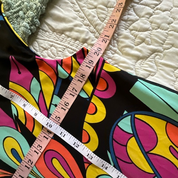 Eva Varro Psychedelic Floral Grommet Dress XL NWT - Picture 5 of 7